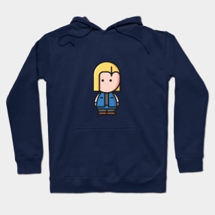 Blonde cyborg woman Hoodie